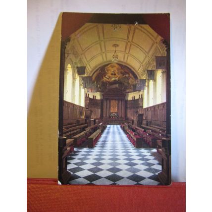 CHAPEL, ROYAL HOSPITAL, CHELSEA, LONDON unused antique postcard =