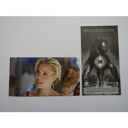 Marvel - Iron Man The Movie 2008 - Preziosi Sticker Drop-down Choice (e18)