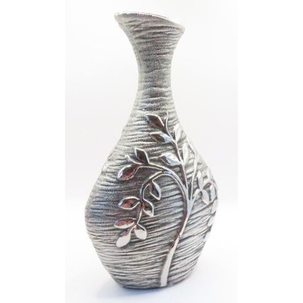 Light Grey Bottle Vase Ceramic 24 CM Decorative Gift Home Decor Flowers