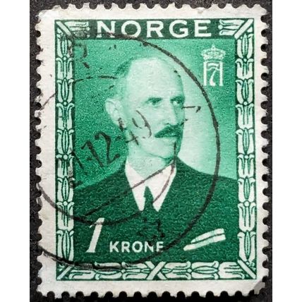 STAMP NORWAY SG380 1946 King Haakon VII Used