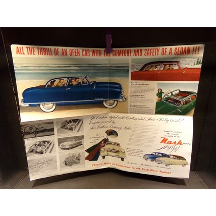 Nash Presents the Smartest, Safest Convertible in the World Sales Brochure 1950