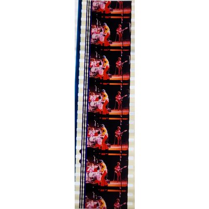 Jimi Hendrex. Pk MTP - b043q . 1 STRIP OF 5 - 35MM FILM CELLS. A very rare strip