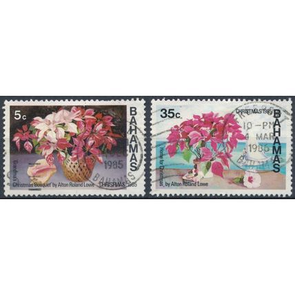 Christmas: 5c & 35c - Bahamas 1985 - F H - SG 736 & 739