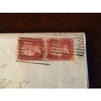 1868 GB QV 1d Red stamp Plate 89 cover Pitlochry Edinburgh MacDonald Dunalistair
