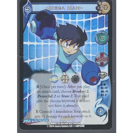 UFS Ultimate Fighting System Trading Card Mega Man Dark Stalkers Silver Foil