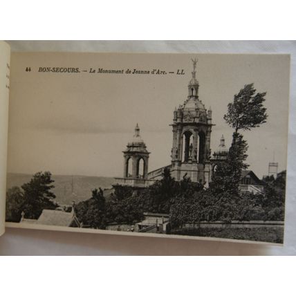 vintage Book of 20 Postcards Rouen, France