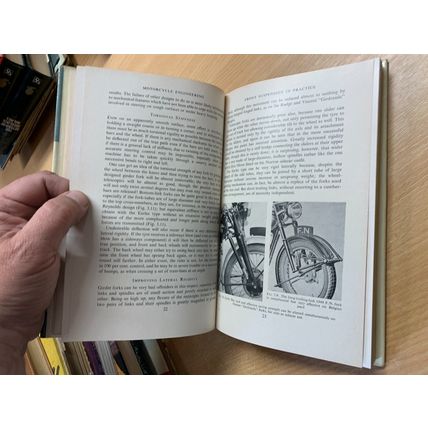 RARE* 1961 "MOTORCYLE ENGINEERING" 1ST ED P E IRVING ILLUSTRATED HB BOOK (P4)