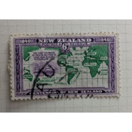 New Zealand Postage Stamp, 1940, 6d, Used Hinged