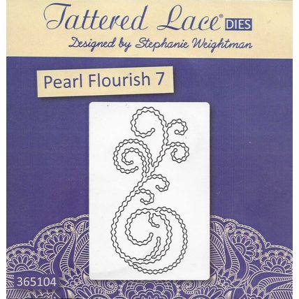 Tattered Lace. Pearl Flourish 7 Die. Die Cutting Cardmaking Scrapbooking Crafts