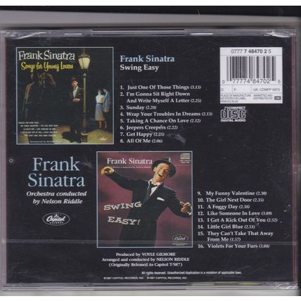 Frank Sinatra : SWing Easy / Songs For Young Lovers. CD Album. New /sealed