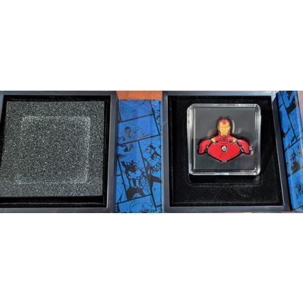 1 Oz Silver Collectible 2023 Iron Man Marvel Comics Only 5000 Made RARE