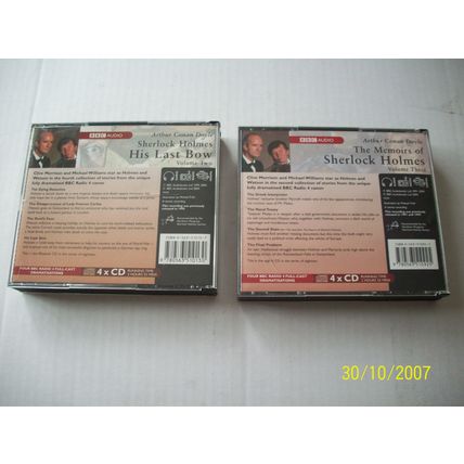 Arthur Conan Doyle X2 Audiobooks CDs Sherlock Holmes BBC Audio 8 Discs