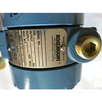 ROSEMOUNT 1151GP6E1AT0287B1 ALPHALINE PRESSURE TRANSMITTER,1151GP6E1ATO287B1,BN