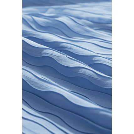 Myosotis Textured Pleated Tied Mock Neck Flowy Tank Top