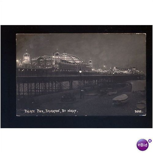 Sussex BRIGHTON Palace Pier Night Postcard (3692)