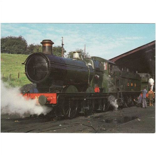Railway Postcard GWR 2251 Class 3205 Bridgnorth Great Western Collett 0-6-0 Loco
