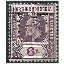 Northern Nigeria 1902 SG15 6d Dull Purple & Violet Mounted Mint . ..
