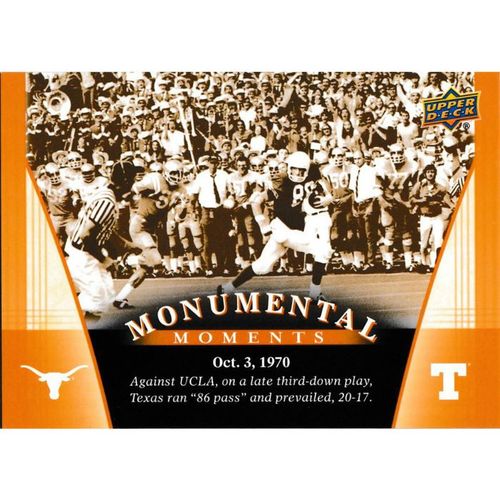 2011 UD University of Texas - #87 - Cotton Speyrer Monumental Moments
