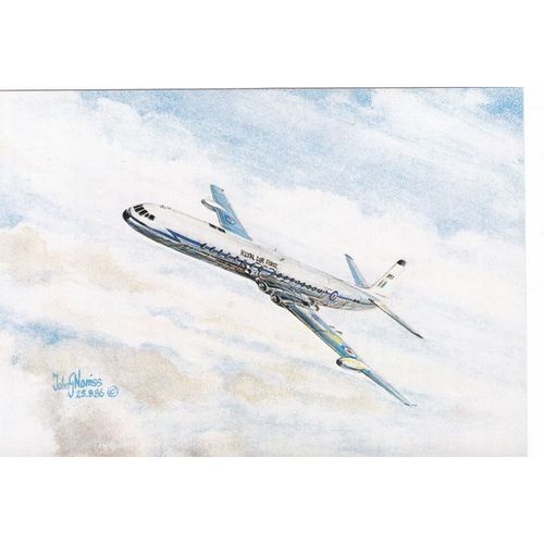 Artist Drawn De Havilland Comet 4C Military Aircraft (AM2055)