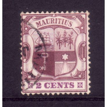 MAURITIUS 1900 SG139 2c DULL PURPLE AND BRIGHT PURPLE FINE USED #4