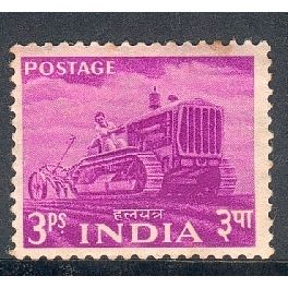 India 1955 - SG354 - 3ps Tractor - mint never hinged