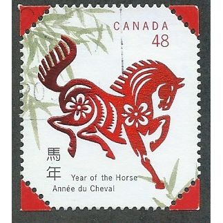 CAN 2002 48c 'CHINESE NEW YEAR' FINE USED (EBID49-119)