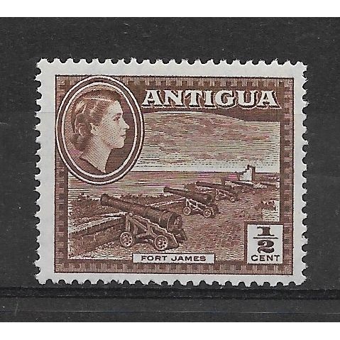 Antigua.SG120a 1/2c Fort James (Brown).Mounted Mint.Aug18a
