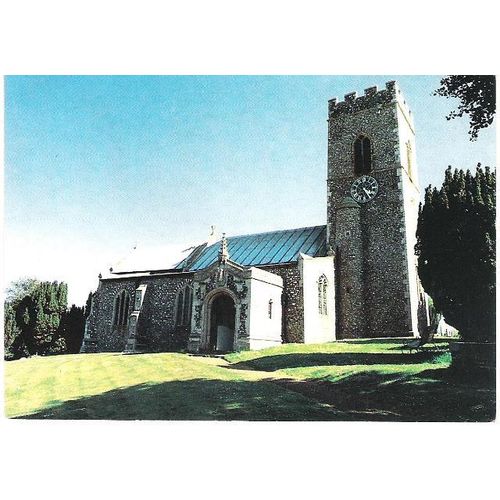 Glandford, Norfolk - St. Martins Church - postcard c.1970s