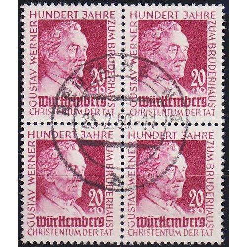 GERMANY Alliiert Franz. Zone [Württemberg] MiNr 0048 ( O/used ) [01] 4er