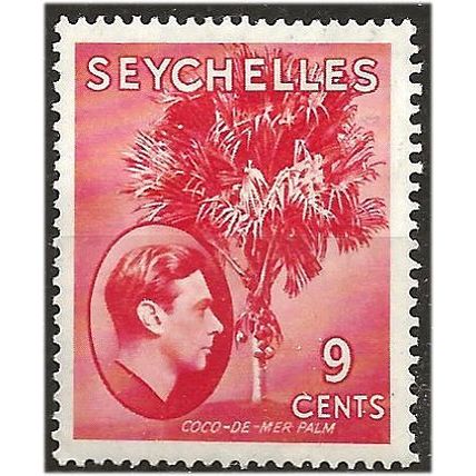 Seychelles 1938 SG138 9c Scarlet Mounted Mint .. ...