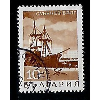 BULGARIA 1968 LANDSCAPES 10s CRUISE SHIP BROWN SG 1799 FINE USED