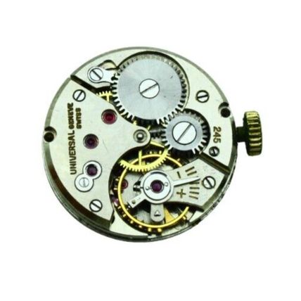 Universal Model 245 Used Swiss Watch Movement 17 J Size 7.75''' = 17.4 mm