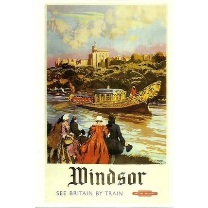 Advertising BRITISH RAILWAYS WINDSOR Postcard (Mayfair BB 731)
