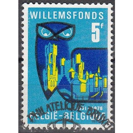 Belgique 1976 Michel 1848 O Cote (2008) 0.25 € 125 Ans Fondation Willems