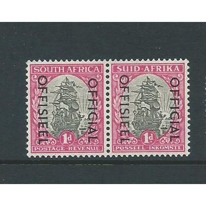 south africa stamps sgo41 sg 041 pair hm officials