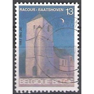 Belgique 1987 Michel 2306 O Cote (2008) 0.25 € Racour Eglise Saint-Christophe