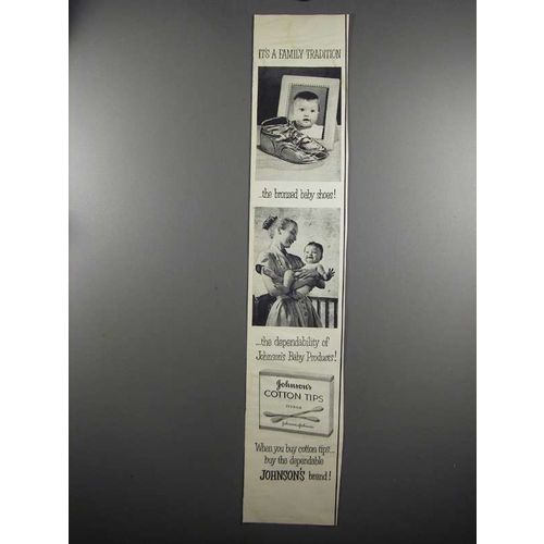 1952 Johnson's Cotton Tips Ad - A Family Tradition