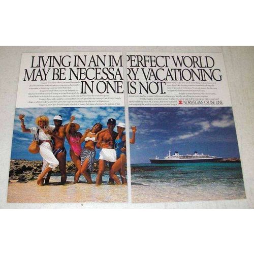 1988 Norwegian Cruise Line Ad - An Imperfect World