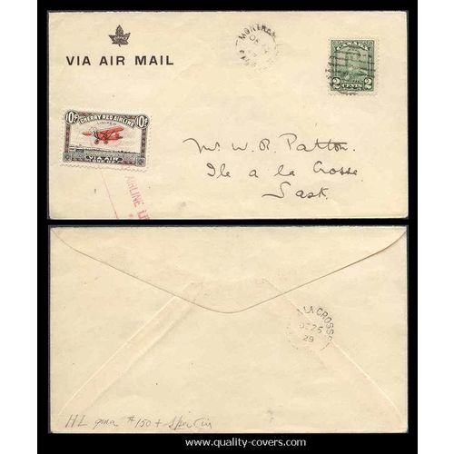 Canada #CL46-2500 Semi-Official Flight Cherry Red Snow