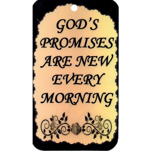 1025 Inspirational Saying God's Promises Are New Every Morning Sign Magnet Gift