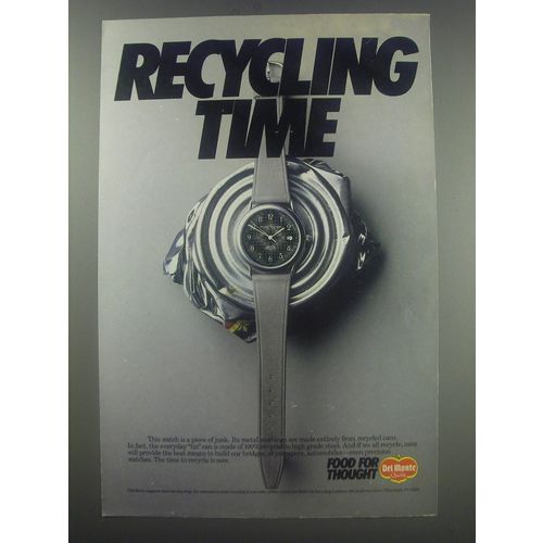 1991 Del Monte Canned Food Ad - Recycling Time