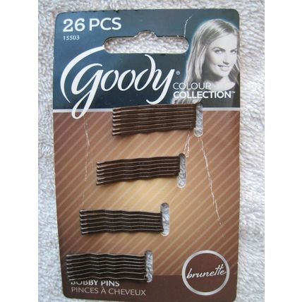 Goody Colour Collection Bobby Slide Hair Pins Bobbies Brunette Blonde Black Mini