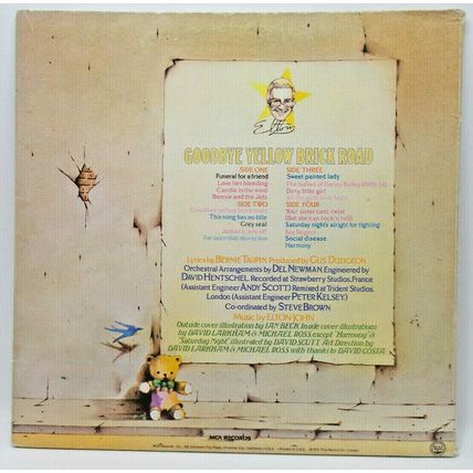 Elton John Goodbye Yellow Brick Road Double LP Vinyl Record 1973 (P2)