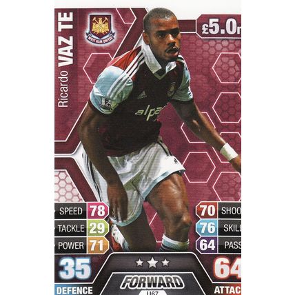 Match Attax 2013/2014 Extra U67 Ricardo Vaz Te West Ham United