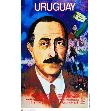 Political Poster.SET of 5.Cuban Propaganda.Solidarity Latin America history art