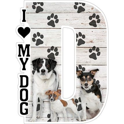 I Love My Dog Fridge Magnet