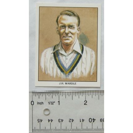 Yorkshire Test Cricketers Card No. 24 J. H. Wardle