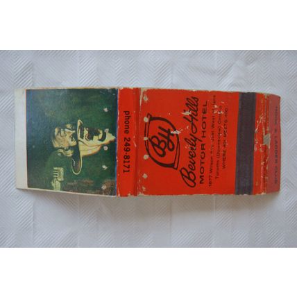 Matchbook Cover Beverly Hills Motor Hotel - Hook & Ladder Club