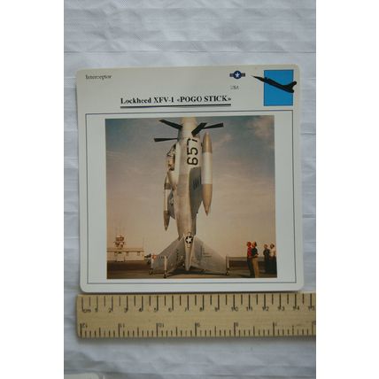 Lockheed XFV-1 Pogo Stick - USA - Interceptor - Collectors Club Card