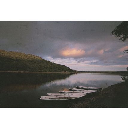Tunstall Reservoir County Durham At Night Postcard